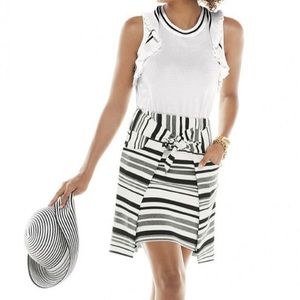 🎄3/$15 CAbi Grandstand Striped Skirt, Size S
